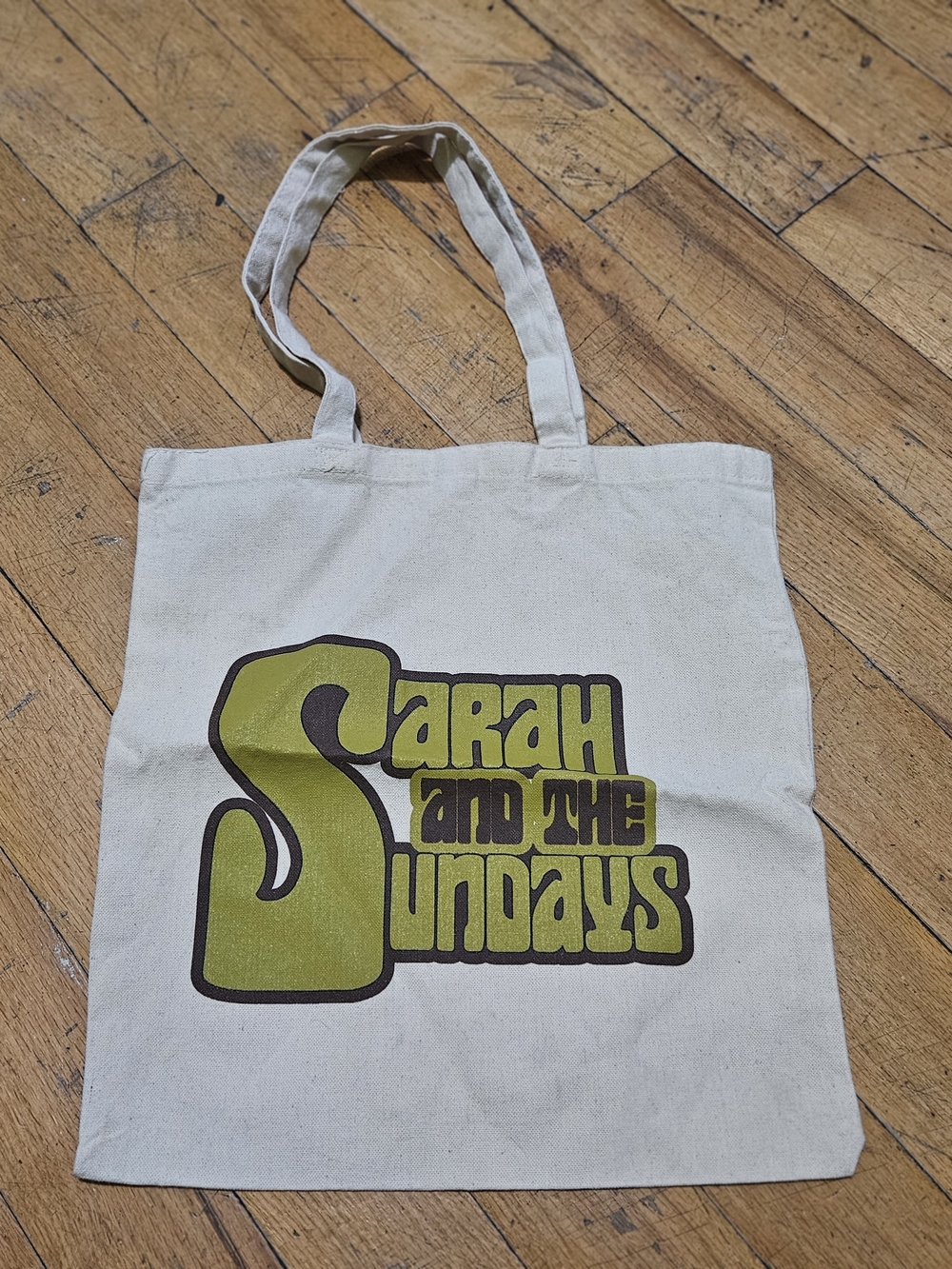 Sarah and the Sundays Band Tote Bag - Cream Canvas - Indie Rock Merch